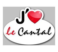 J'aime Le Cantal (15x11cm) - Sticker/Autocollant