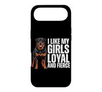 J'aime Le Chien Rottie Rottweiler, Loyal et féroce de Mes Filles Coque pour iPhone Air