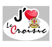J'aime Le Croisic (15x11cm) - Sticker/Autocollant