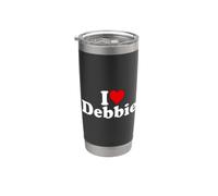 J'AIME LE CŒUR DEBBIE DEB DEBRA DEBBY Gobelet isotherme en acier inoxydable double paroi