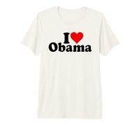 J'aime Le CŒUR D'OBAMA, Le PRÉSIDENT Barack T-Shirt Haut de Gamme
