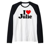 J'aime Le CŒUR Julie Juliette Jules Manche Raglan