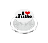 J'aime Le CŒUR Julie Juliette Jules PopSockets PopGrip pour MagSafe