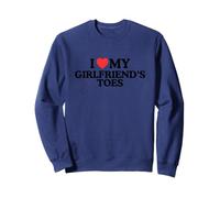 J'aime Le cœur, Les Orteils de ma Copine, drôle et torride, mème de Couple Sweatshirt