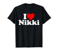J'aime Le CŒUR Nikki Nicole T-Shirt Graphique avec Valeur, Homme, Noir, XL