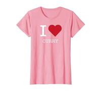 J'aime Le Curry, J'adore Le Curry T-Shirt, Femme, Rose, L
