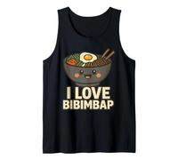 J'aime Le Dessin animé Bibimbap Les Amateurs de K-Food adorent la Cuisine coréenne Débardeur