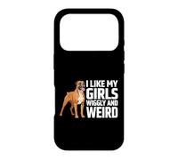 J'aime Le Dicton Bizarre et drôle de Boxer Dog de Mes Filles Coque pour iPhone 17 Pro