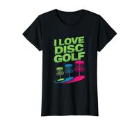 J'aime Le Disc-Golf | Vibrant Basket Passion T-Shirt Graphique avec Valeur, Femme, Noir, M