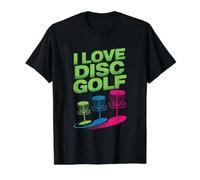 J'aime Le Disc-Golf | Vibrant Basket Passion T-Shirt Graphique avec Valeur, Homme, Noir, M