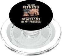 J'aime Le Fitness et la Chasse au cerf dans Mon congélateur PopSockets PopGrip pour MagSafe