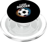 J'aime le football, une passion vibrante pour le football PopSockets PopGrip pour MagSafe