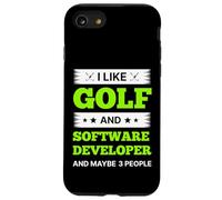 J'aime Le Golf et Le développeur de logiciels et Peut-être 3 Personnes Coque pour iPhone SE (2020) / 7/8