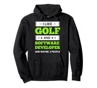 J'aime Le Golf et Le développeur de logiciels et Peut-être 3 Personnes Sweat à Capuche