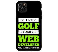 J'aime Le Golf et Le développeur Web et Peut-être 3 Personnes Coque pour iPhone 11 Pro Max
