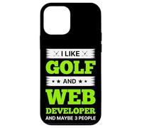 J'aime Le Golf et Le développeur Web et Peut-être 3 Personnes Coque pour iPhone 12 Mini
