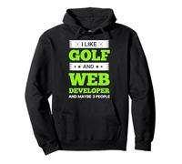 J'aime Le Golf et Le développeur Web et Peut-être 3 Personnes Sweat à Capuche