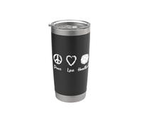 J'aime le handball Équipe de handballeurs Gobelet isotherme en acier inoxydable double paroi