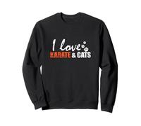 J'aime Le karaté et Les Chats Sweatshirt
