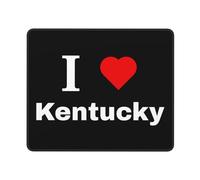 J'aime Le Kentucky Tapis De Souris Petit Tapis De Souris Gaming Bords Cousus Mouse Pad pour Voyage Travail Ordinateur 25X30Cm