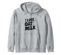 J'aime Le Lait d'avoine pour Tous Les Amateurs de Lait végétal Sweat à Capuche