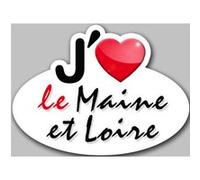 j'aime le Maine-et-Loire (5x3.7cm) - Sticker/autocollant G