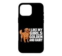 J'aime Le mème du Chien Golden Retriever doré et Poilu de Mes Filles Coque pour iPhone 16 Pro Max