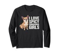 J'aime Le mème pour Chien Chihuahua épicé pour Filles Manche Longue