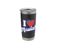 J'aime le Messie Gobelet isotherme en acier inoxydable double paroi