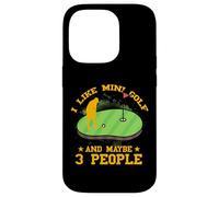 J'aime Le Mini Golf et Peut-être 3 Personnes Coque pour iPhone 14 Pro