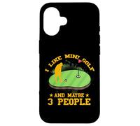 J'aime Le Mini Golf et Peut-être 3 Personnes Coque pour iPhone 16
