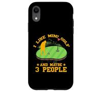 J'aime Le Mini Golf et Peut-être 3 Personnes Coque pour iPhone XR