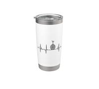 J'aime le monocyclisme Ligne d'impulsion monocycliste Gobelet isotherme en acier inoxydable double paroi