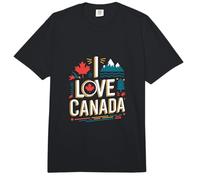 J'aime Le pittoresque Mont Maple Leaf du Canada Comfort Colors Adult Heavyweight T-Shirt