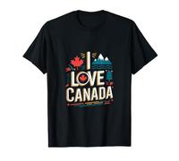 J'aime Le pittoresque Mont Maple Leaf du Canada T-Shirt Graphique avec Valeur