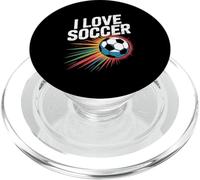 J'aime Le Soccer, Vibrant Ball Passion PopSockets PopGrip pour MagSafe