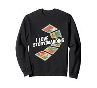 J'aime le storyboard, panneaux de bandes dessinées Sweatshirt