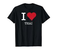 J'aime Le thaï, J'adore Le thaï T-Shirt, Homme, Noir, 5XL