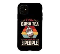 J'aime Le thé Boba et Peut-être 3 Personnes Coque pour iPhone 11