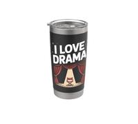 J'aime le théâtre dramatique et l'expression scénique Gobelet isotherme en acier inoxydable double paroi