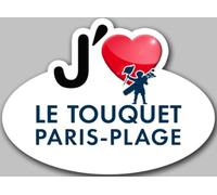 j'aime Le Touquet-Paris-Plage (5x3.7cm) - Sticker