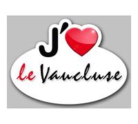 J'aime Le Vaucluse (5x3.7cm) - Sticker/Autocollant