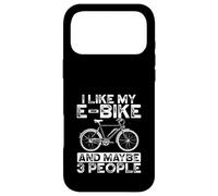 J'aime Le vélo électrique et Peut-être 3 Personnes Coque pour iPhone 17 Pro Max