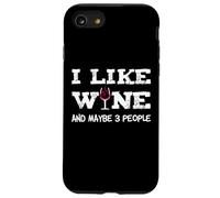 J'aime Le vin et Peut-être 3 Personnes Sommelier Amateur de vin Coque pour iPhone SE (2020) / 7/8