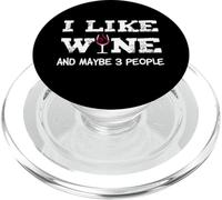 J'aime Le vin et Peut-être 3 Personnes Sommelier Amateur de vin PopSockets PopGrip pour MagSafe
