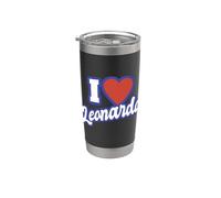 J'aime Leonardo Gobelet isotherme en acier inoxydable double paroi