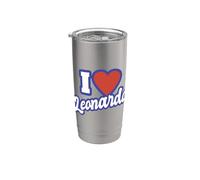 J'aime Leonardo Gobelet isotherme en acier inoxydable double paroi