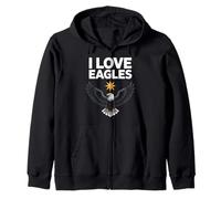 J'aime les aigles, la liberté en plein essor, la nature Sweat à Capuche