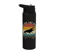 J'aime les alligators et peut-être un alligator drôle pour 3 personnes Stainless Steel Insulated Water Bottle