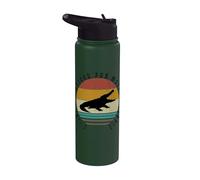 J'aime les alligators et peut-être un alligator drôle pour 3 personnes Stainless Steel Insulated Water Bottle